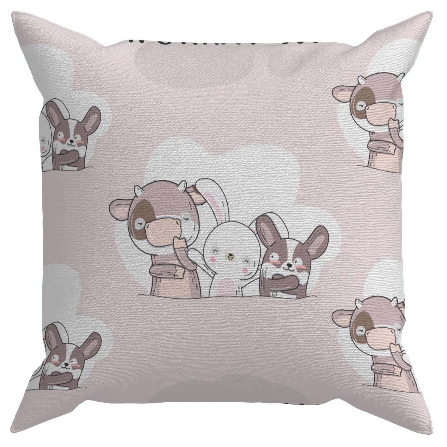 Evdek Bebek Çocuk Odası Yastıklı Kırlent Kılıf 2'li Ds100 30x30 Cm