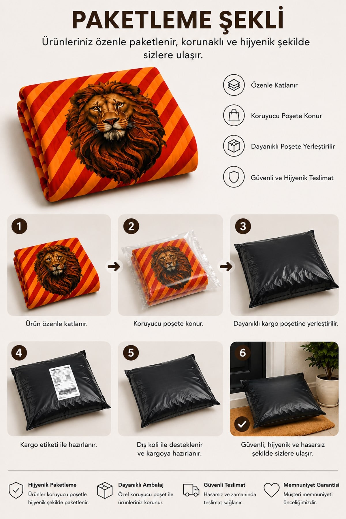 Evdek Bebek ve Çocuk Odası Lion Strike – Aslan Tek Kişilik Pike Takımı 160X230 Cm 6ETD4 - 7063291