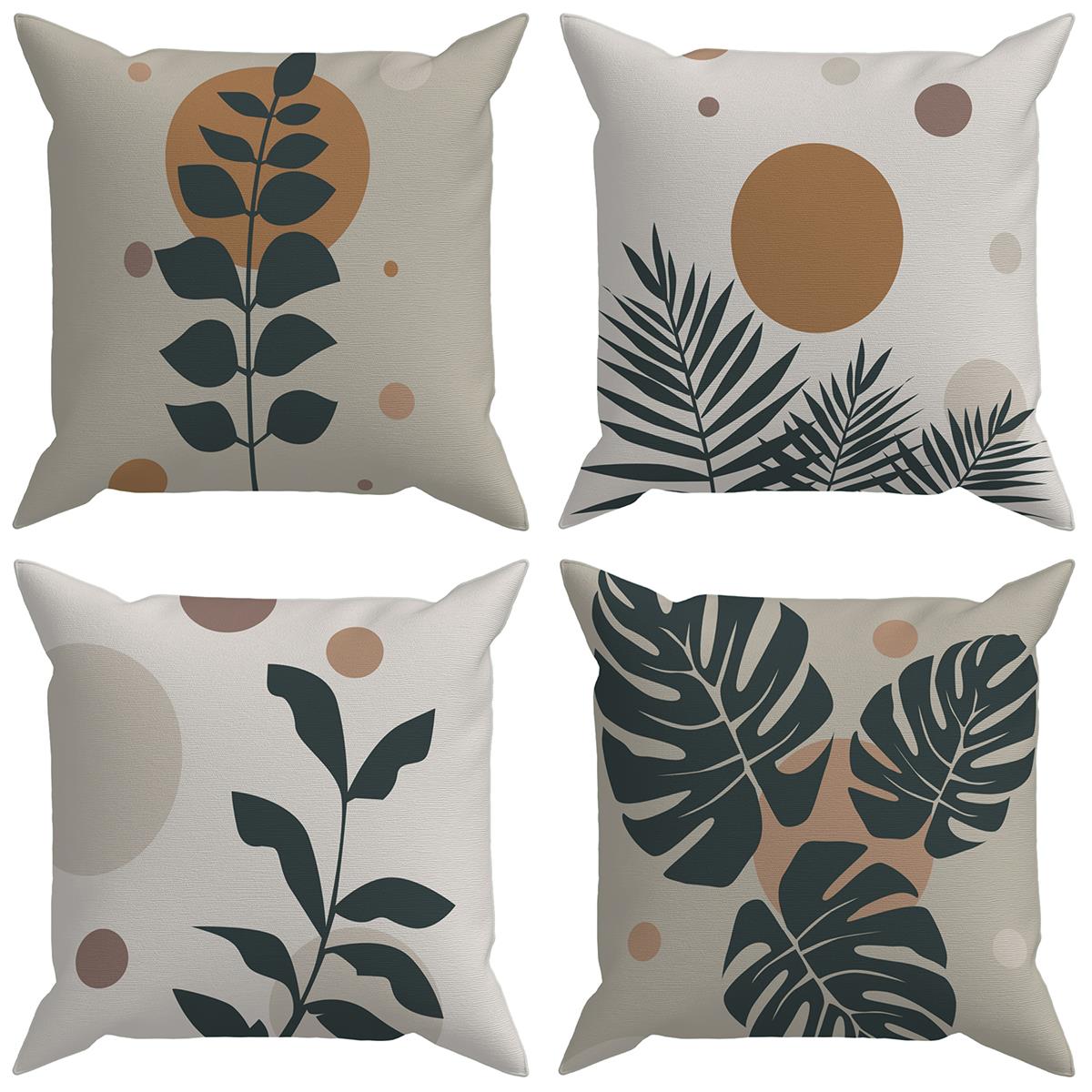 Evdek Botanical 4'lü Kırlent Kılıf Ds17 45x45 Cm