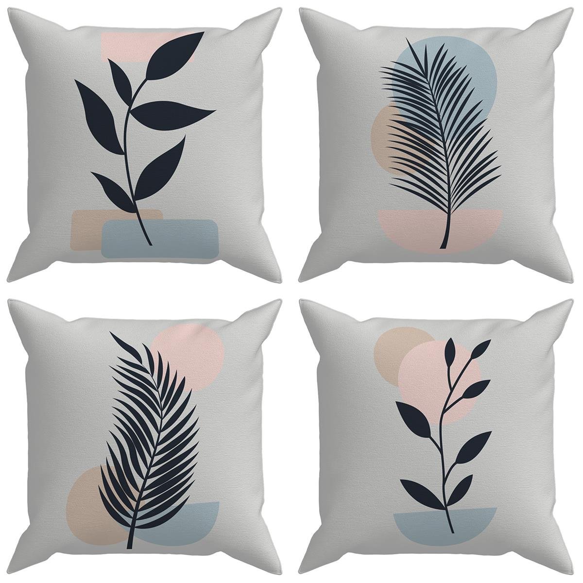 Evdek Botanical 4'lü Kırlent Kılıf Ds18 45x45 Cm