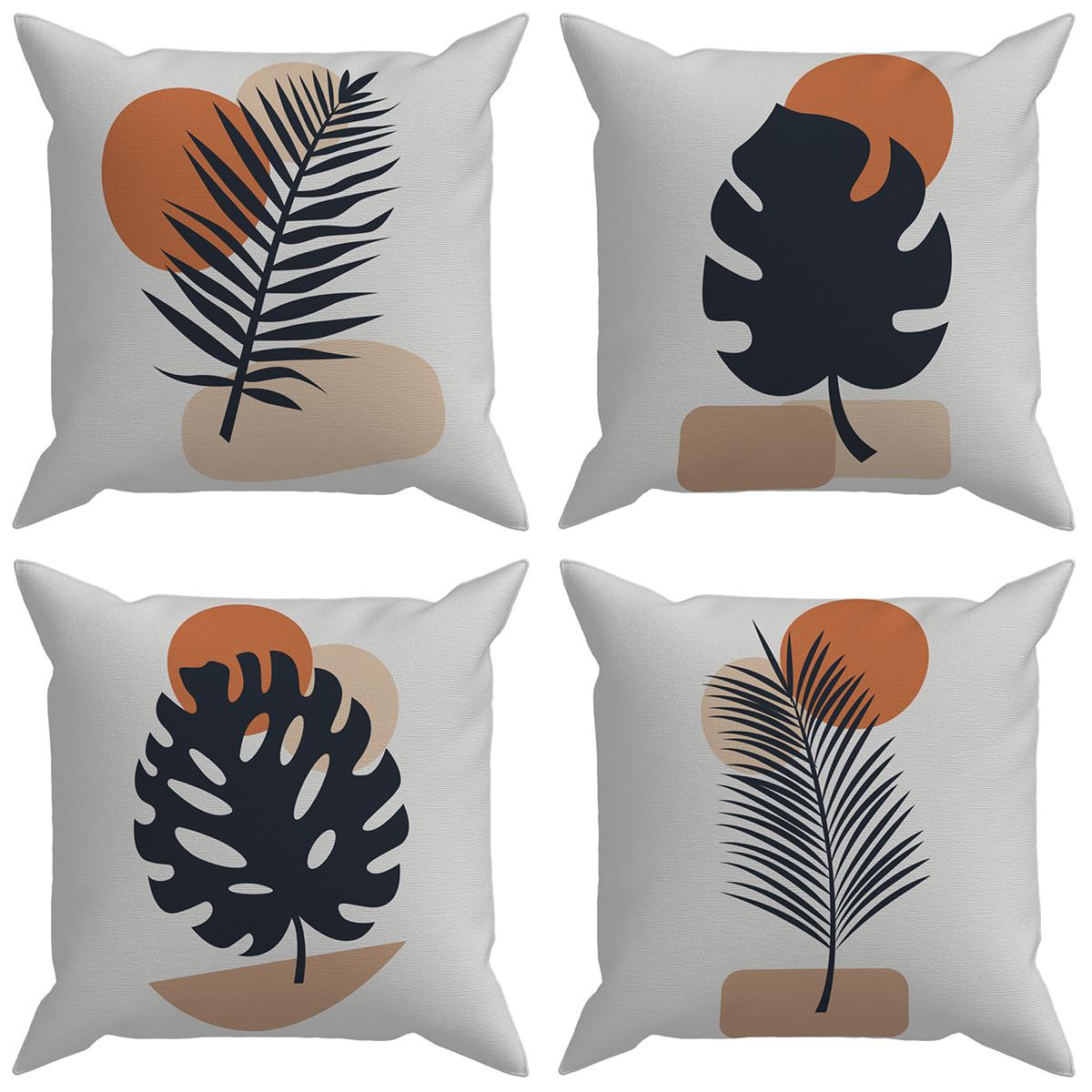 Evdek Botanical 4'lü Kırlent Kılıf Ds20 45x45 Cm