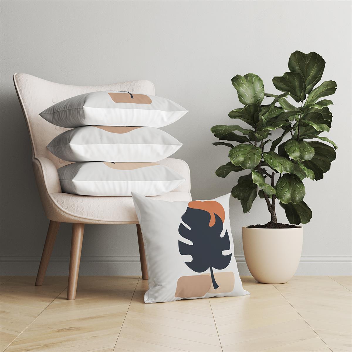 Evdek Botanical 4'lü Kırlent Kılıf Ds20 45x45 Cm