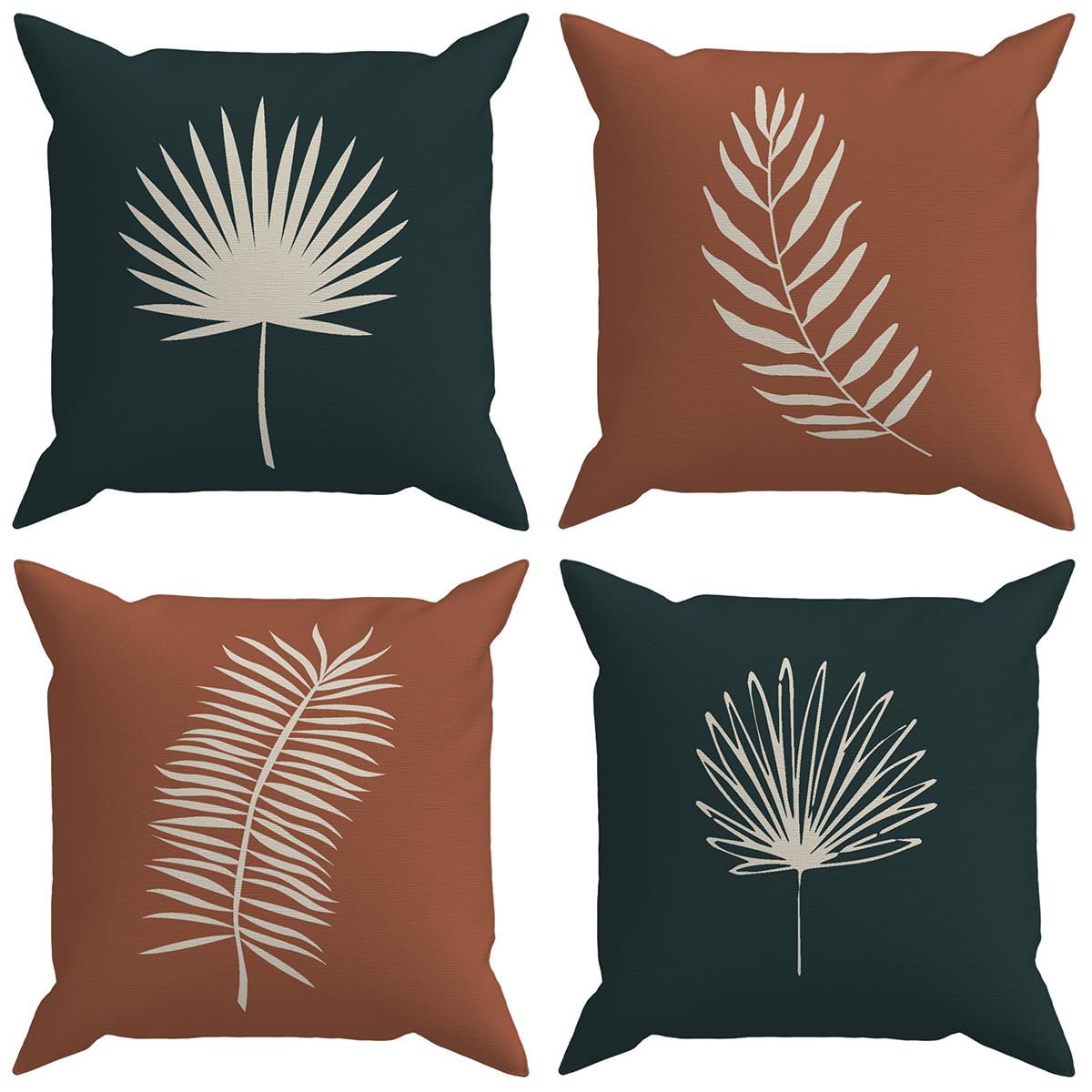 Evdek Botanical 4'lü Kırlent Kılıf Ds37 45x45 Cm