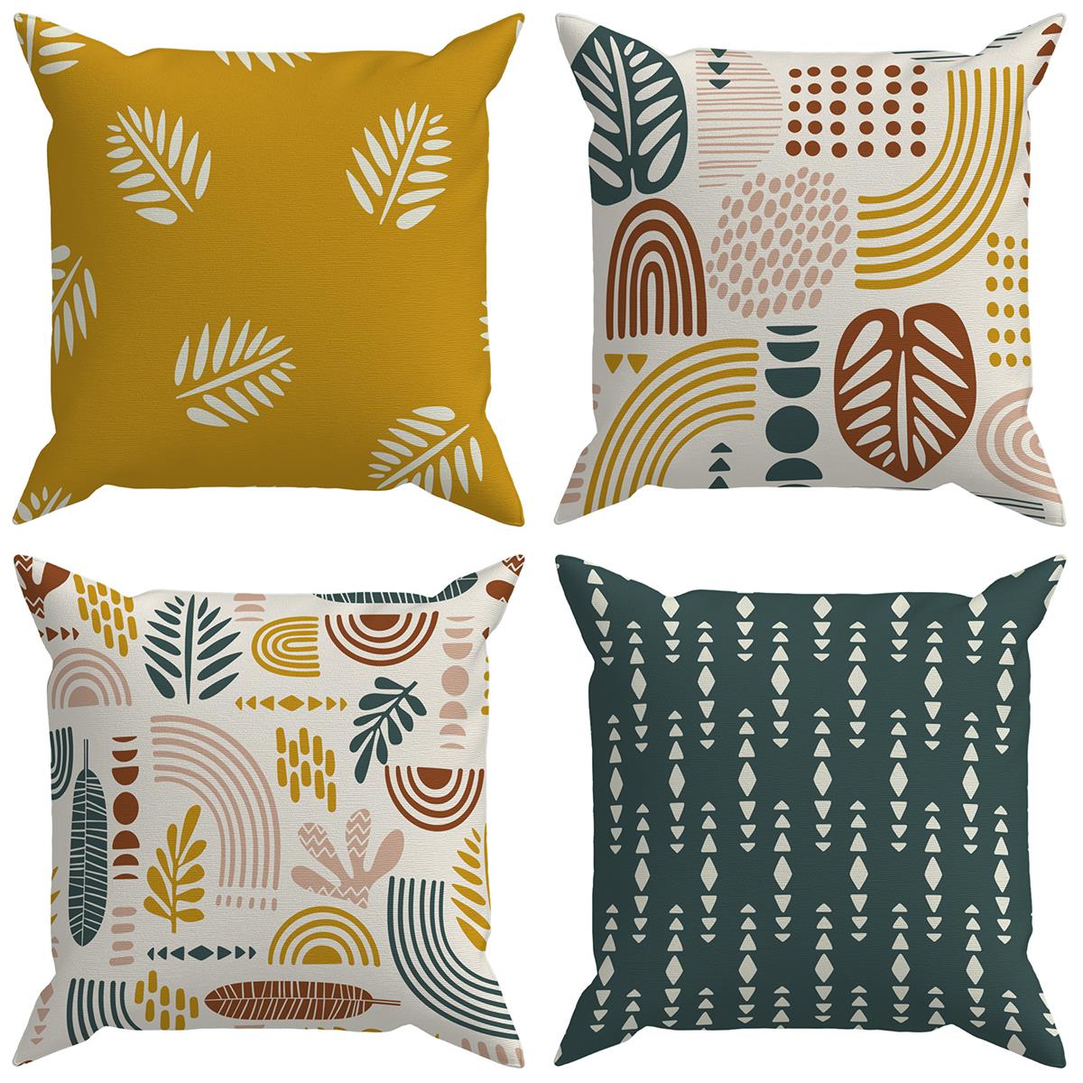 Evdek Botanical 4'lü Kırlent Kılıf Ds7 45x45 Cm