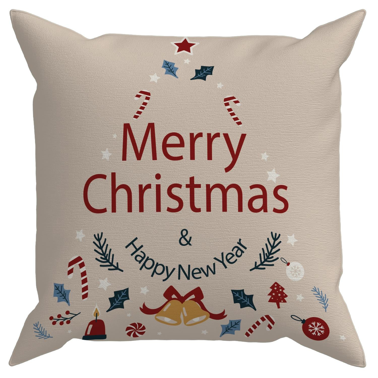 Evdek Christmas 4'lü Kırlent Kılıf Ds27