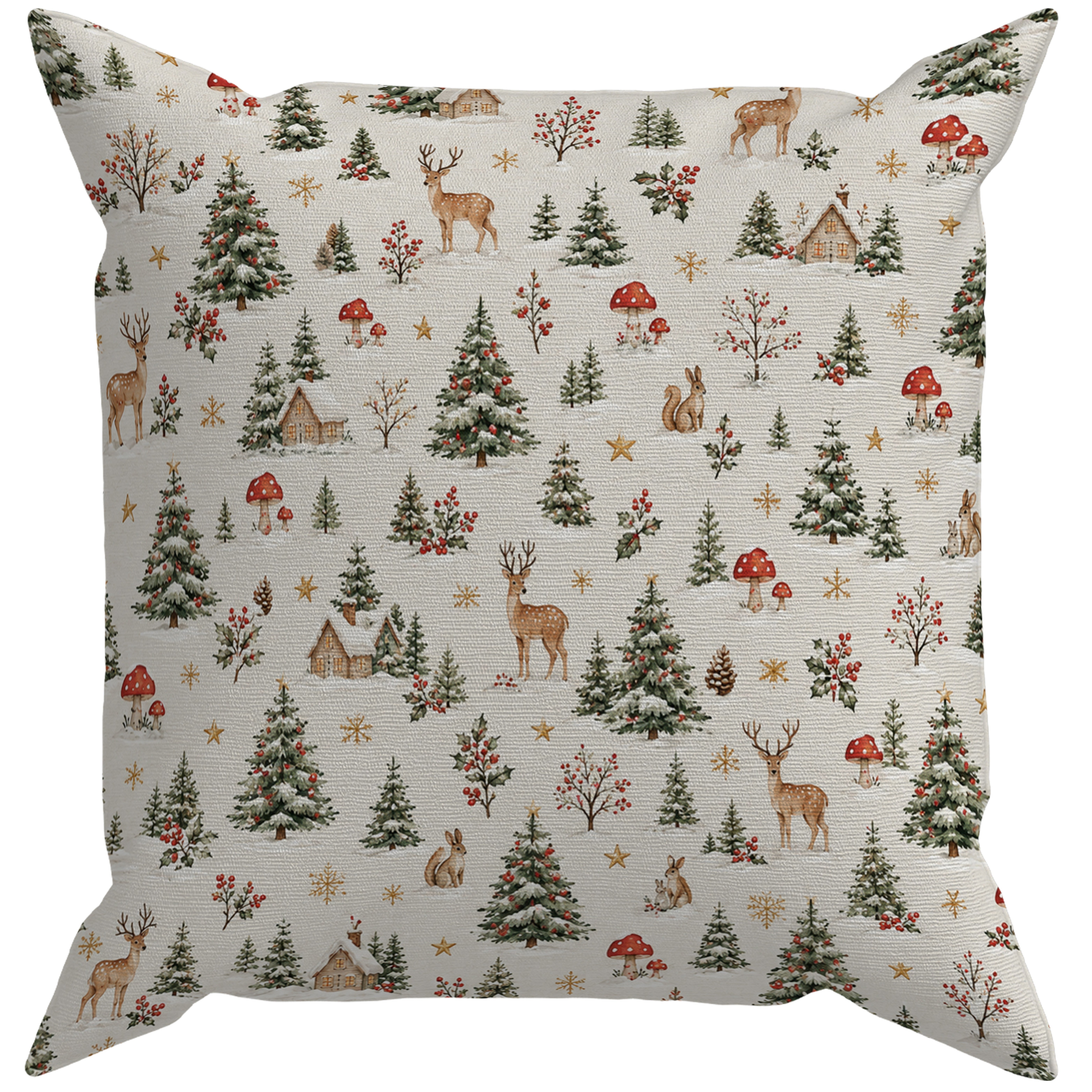 Evdek Christmas Çift Tarafı Baskılı Kırlent Kılıfı 6ECHD31 - 7066032