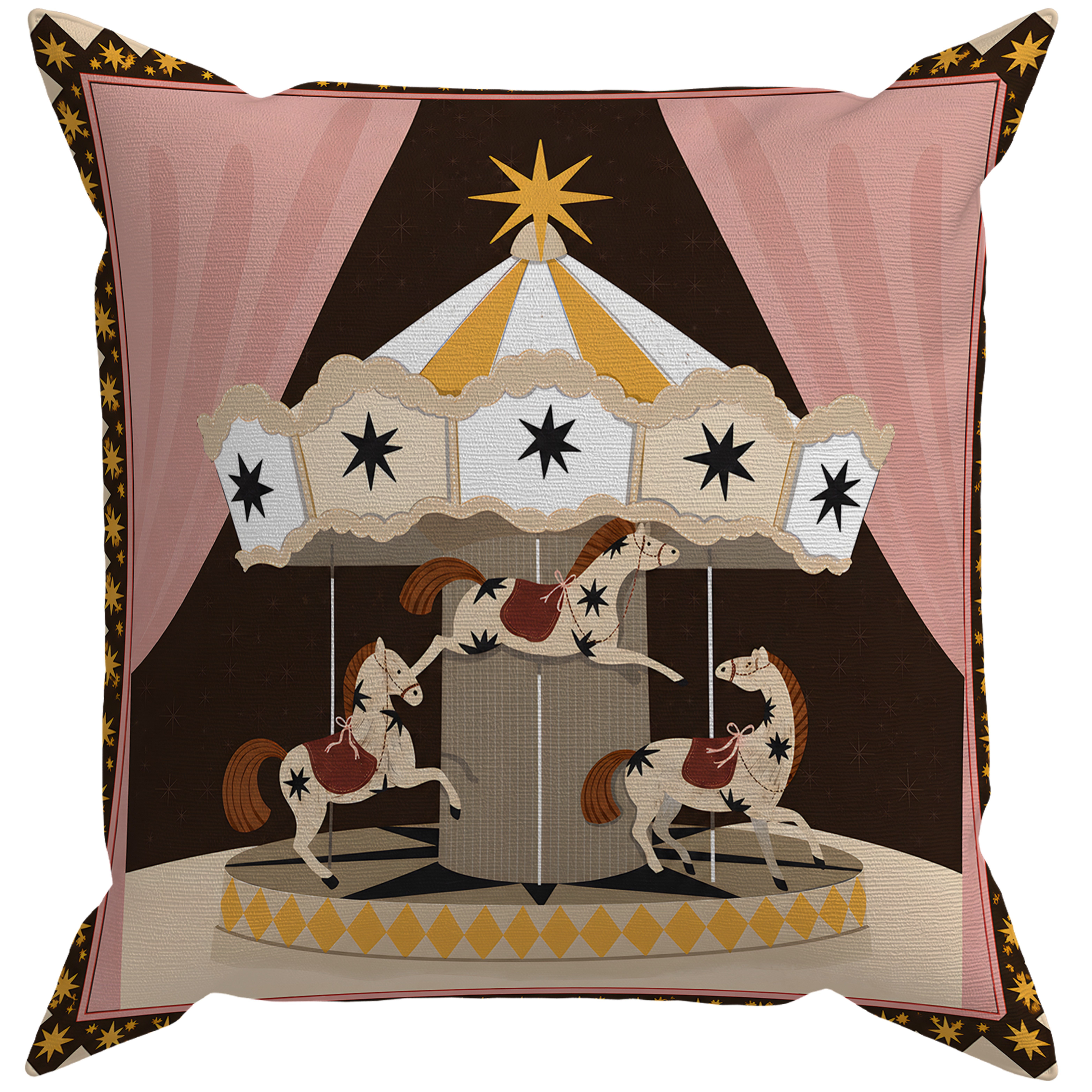 Evdek Christmas Çift Tarafı Baskılı Kırlent Kılıfı 6ECHD10 - 7065479
