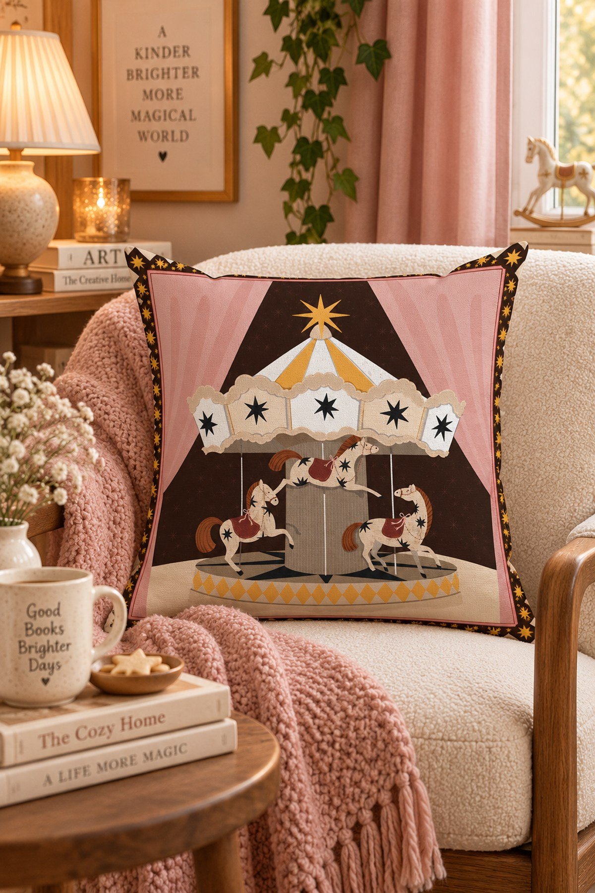 Evdek Christmas Çift Tarafı Baskılı Kırlent Kılıfı 6ECHD10 - 7065479