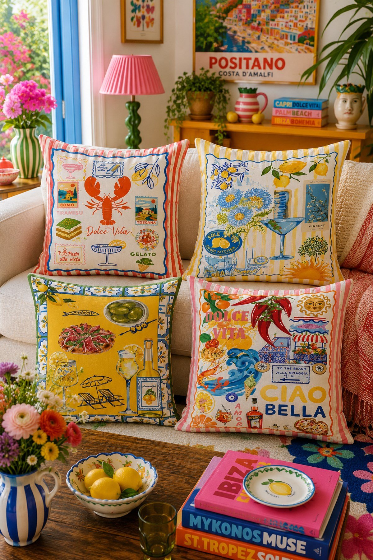 Evdek Çift Tarafı Baskılı 4’lü Kırlent Kılıfı 6ESD9 - 7062485