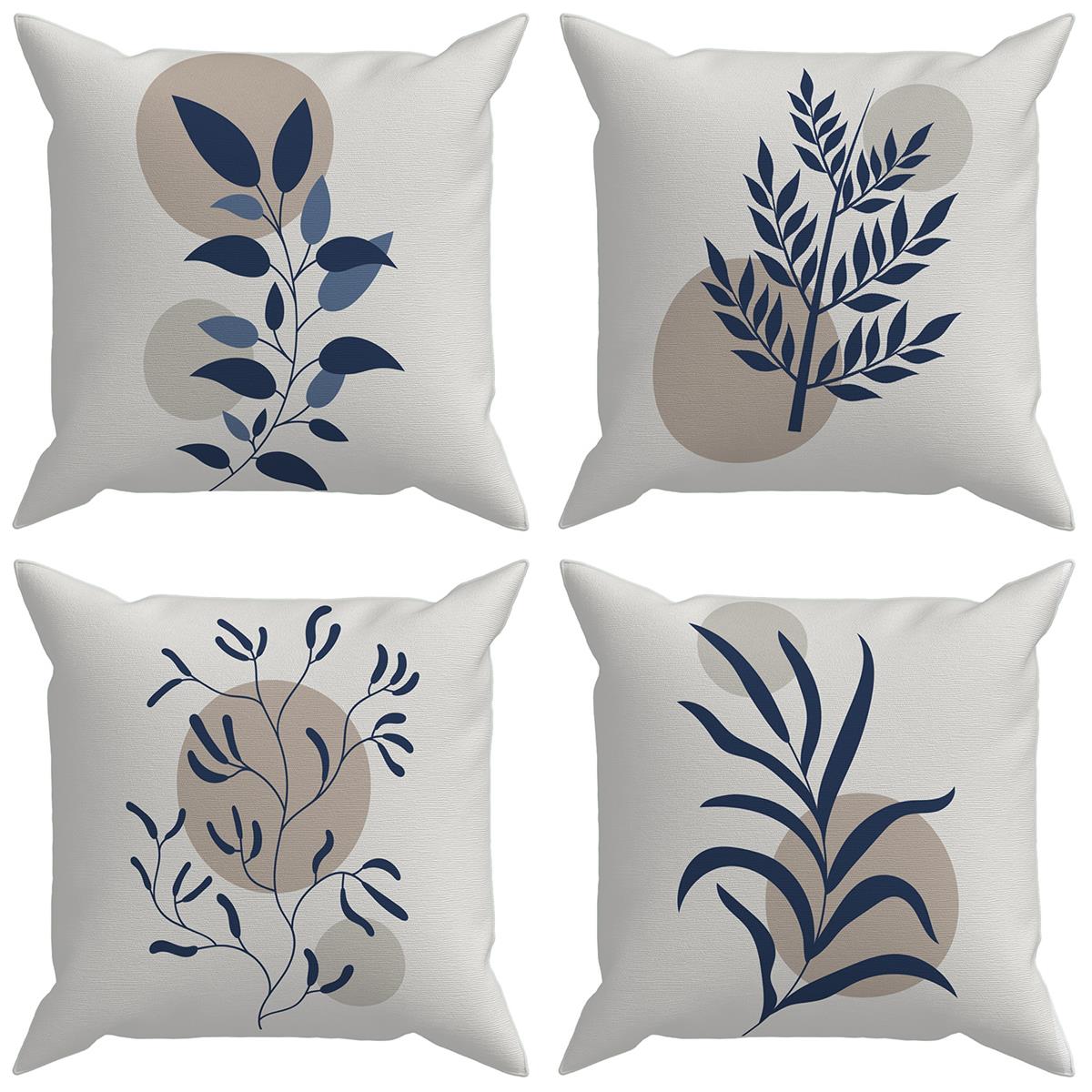 Evdek Exotic 4'lü Kırlent Kılıf Ds17 45x45 Cm