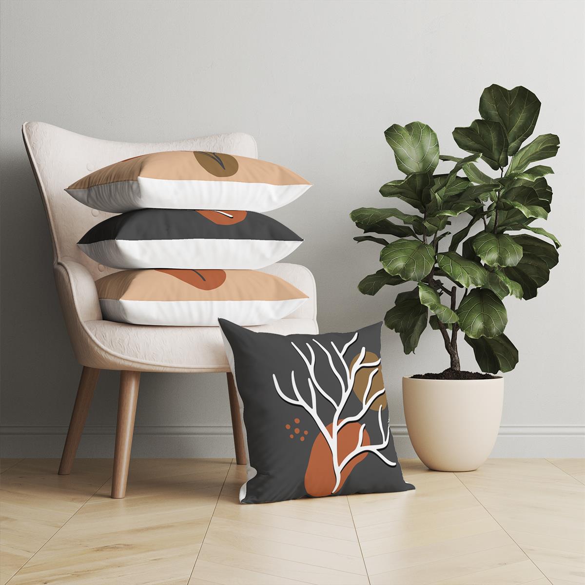 Evdek Exotic 4'lü Kırlent Kılıf Ds54 45x45 Cm