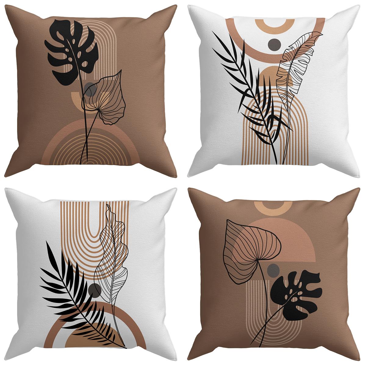 Evdek Exotic 4'lü Kırlent Kılıf Ds62 45x45 Cm