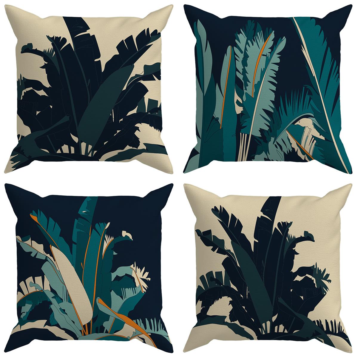 Evdek Exotic 4'lü Kırlent Kılıf Ds75