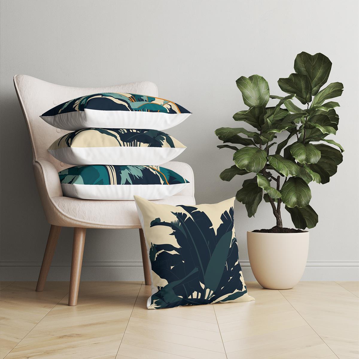 Evdek Exotic 4'lü Kırlent Kılıf Ds75