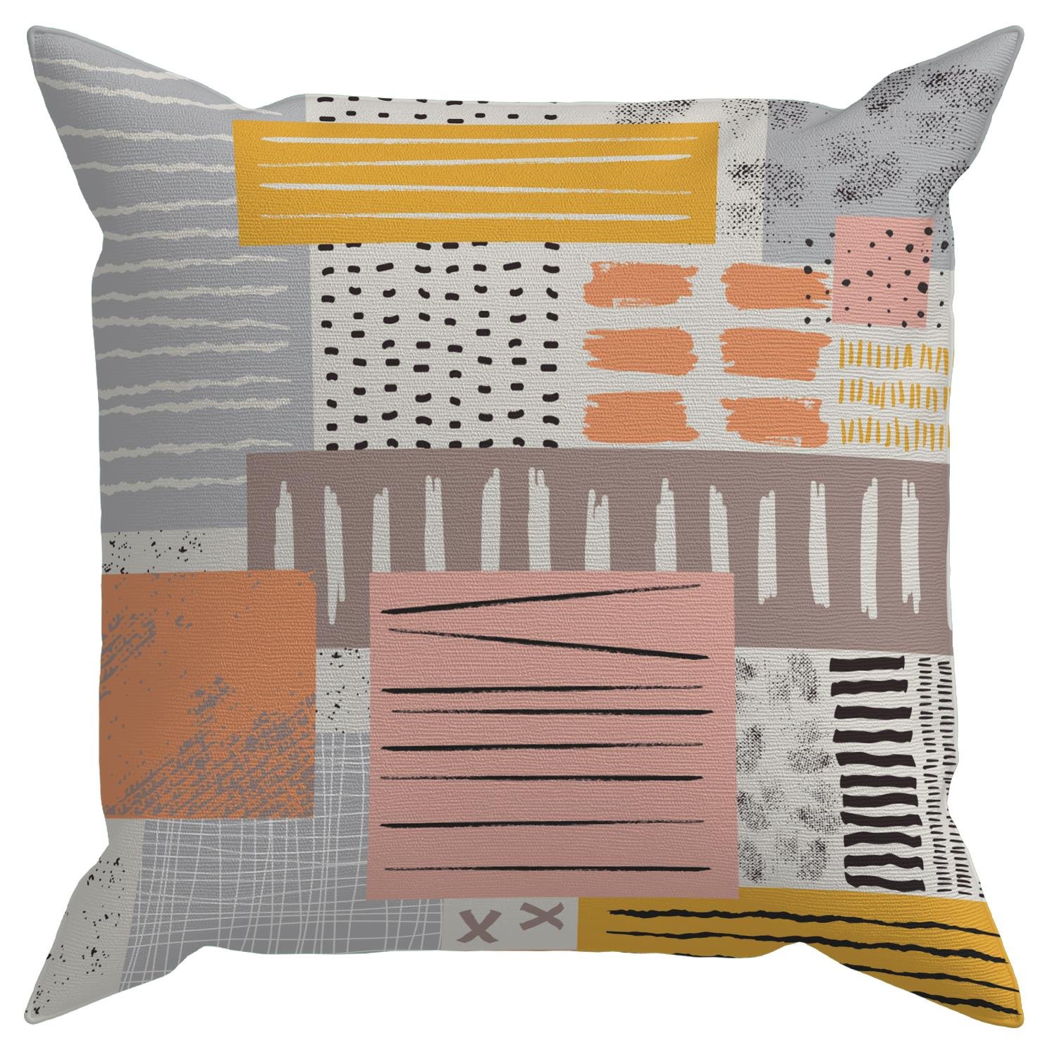 Evdek Geometric Kırlent Kılıf Ds33 45x45 Cm