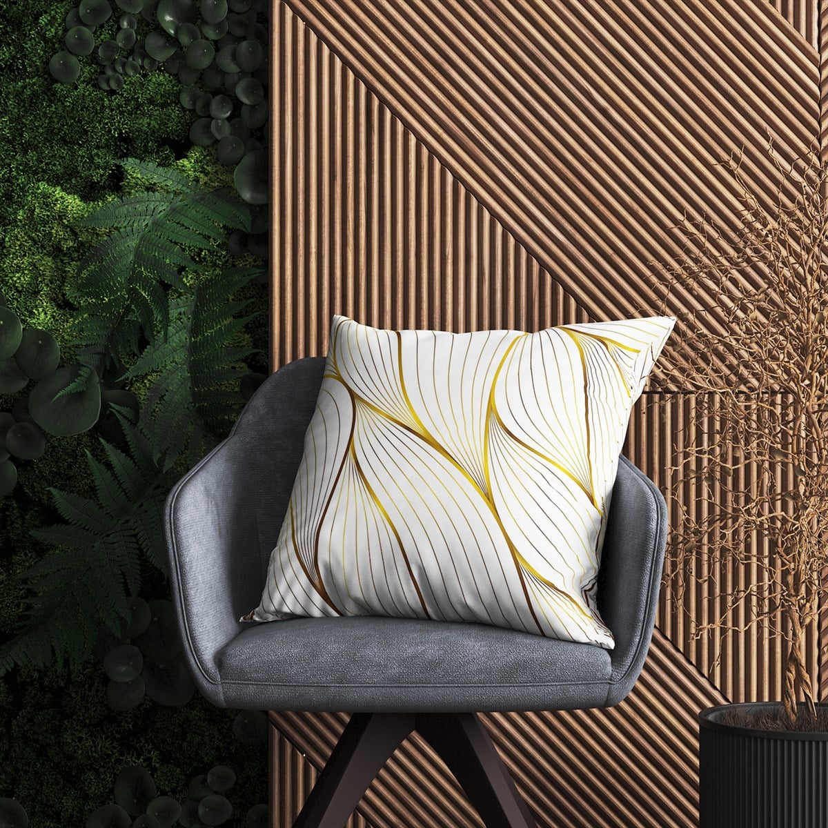 Evdek Geometric Kırlent Kılıf Ds5 45x45 Cm