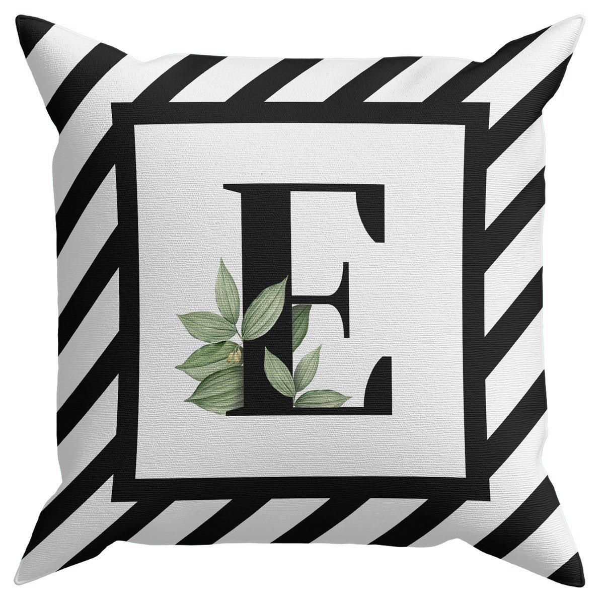 Evdek Harf (E) Kırlent Kılıf 45x45 Cm