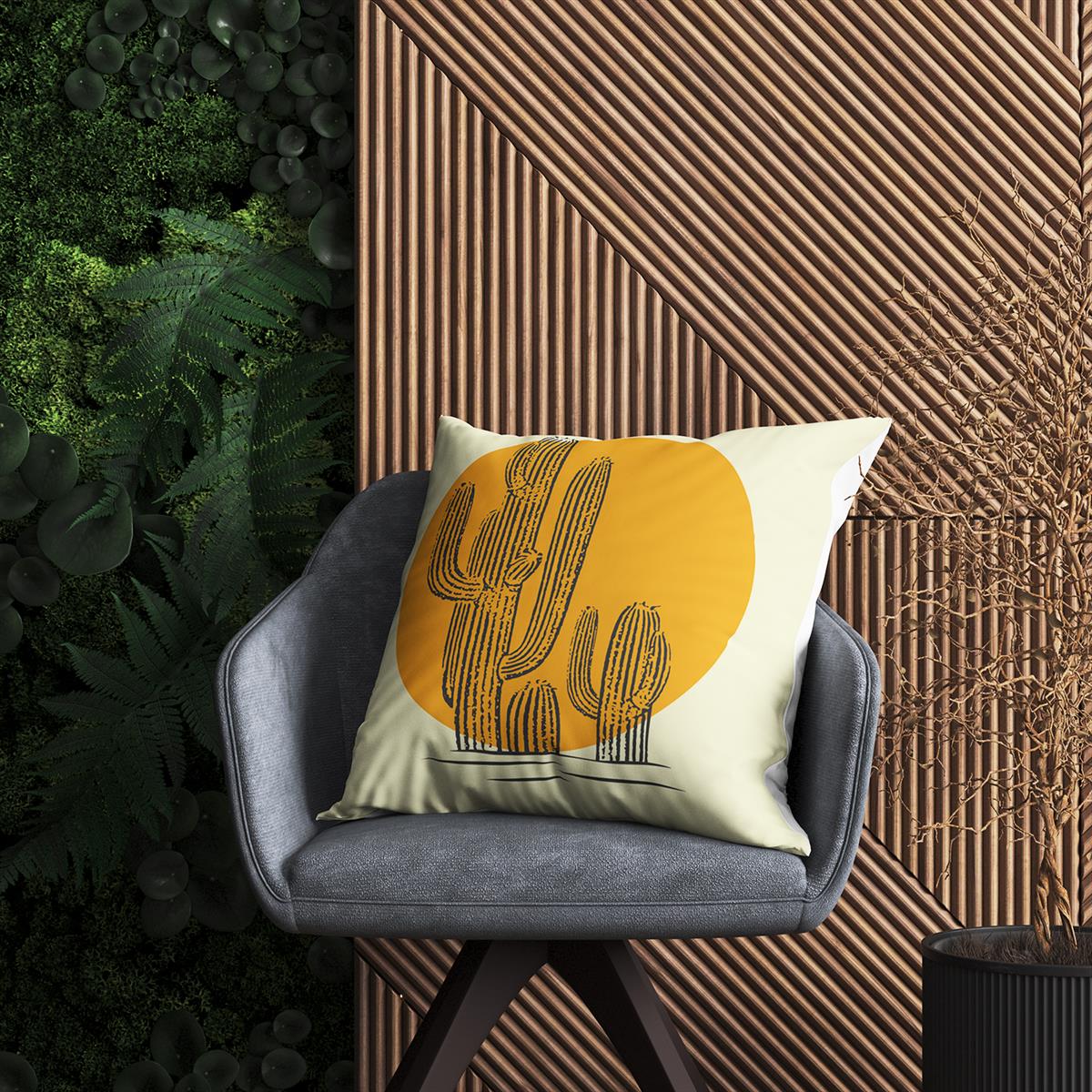 Evdek Kaktüs Kırlent Kılıf Ds3