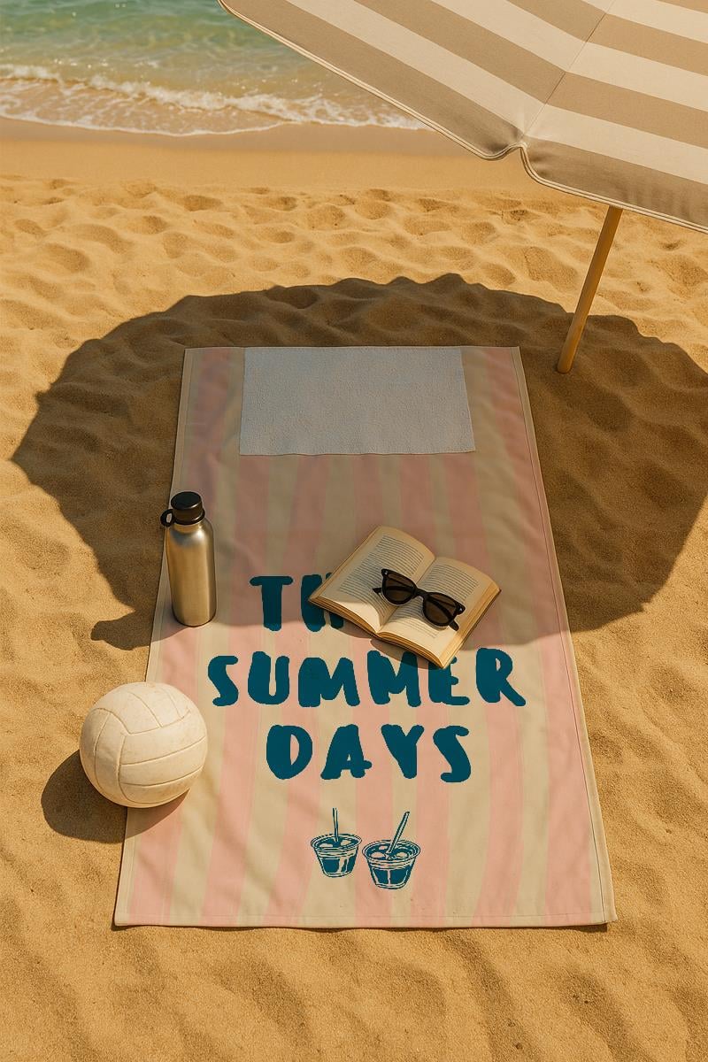 Evdek Slow Plaj Havlulu Plaj Çantası 35x40 Cm