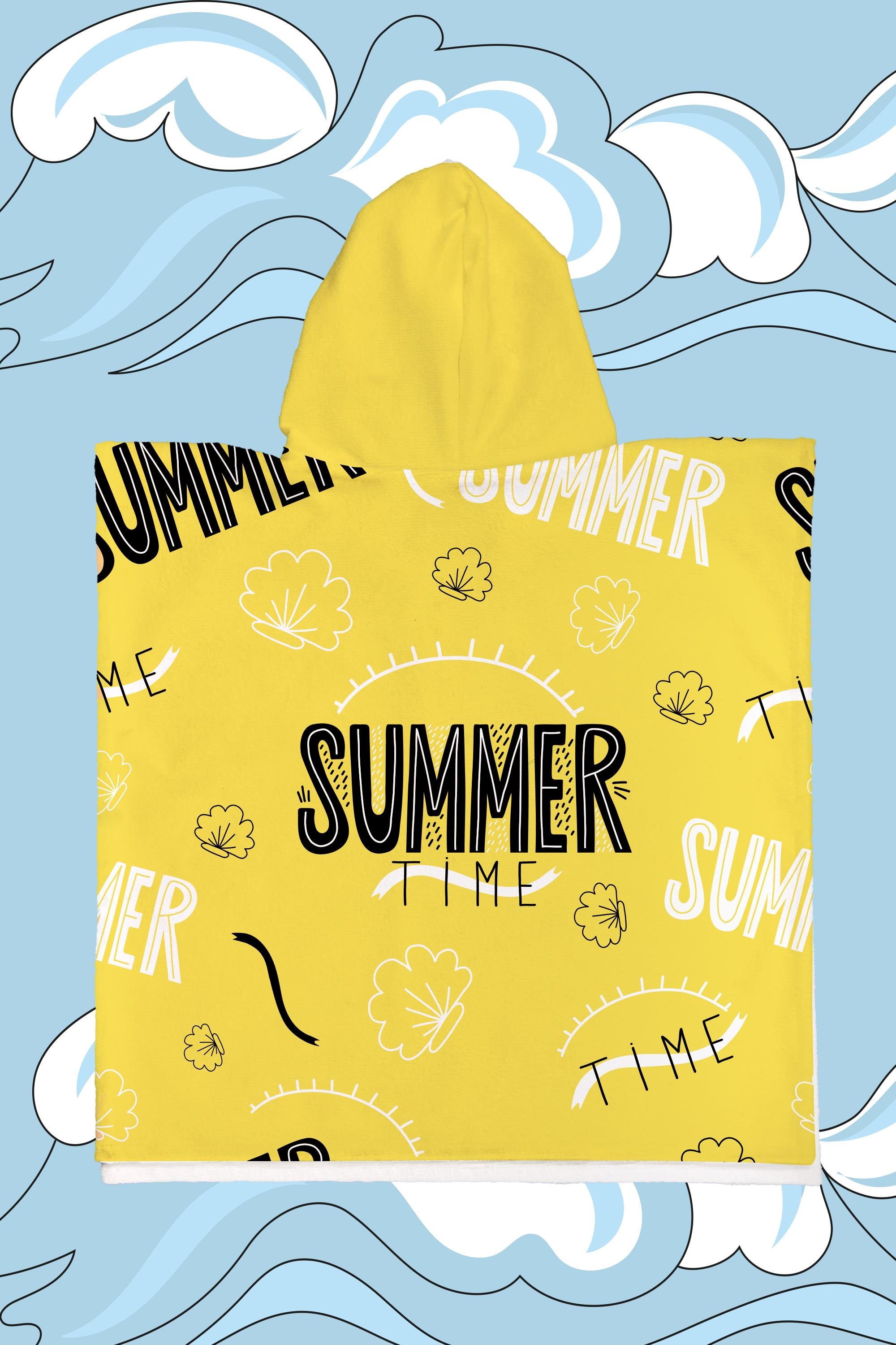 Evdek Summer Çocuk Panço Plaj Havlusu