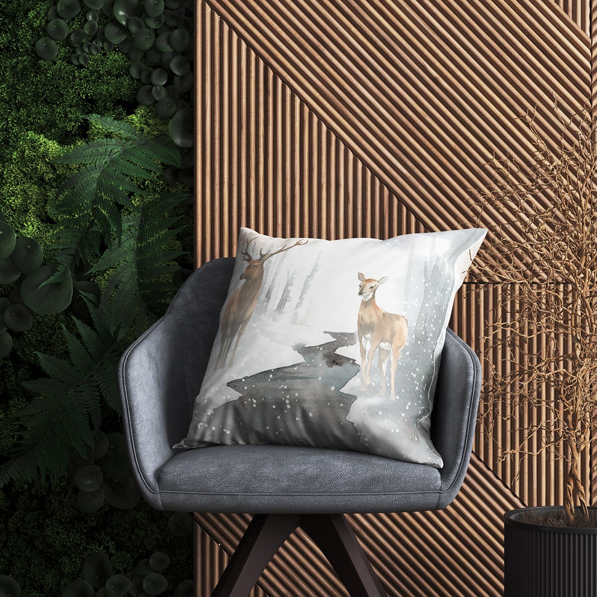 Evdek Sweet Animals Kırlent Kılıfı Ds10 45x45 Cm