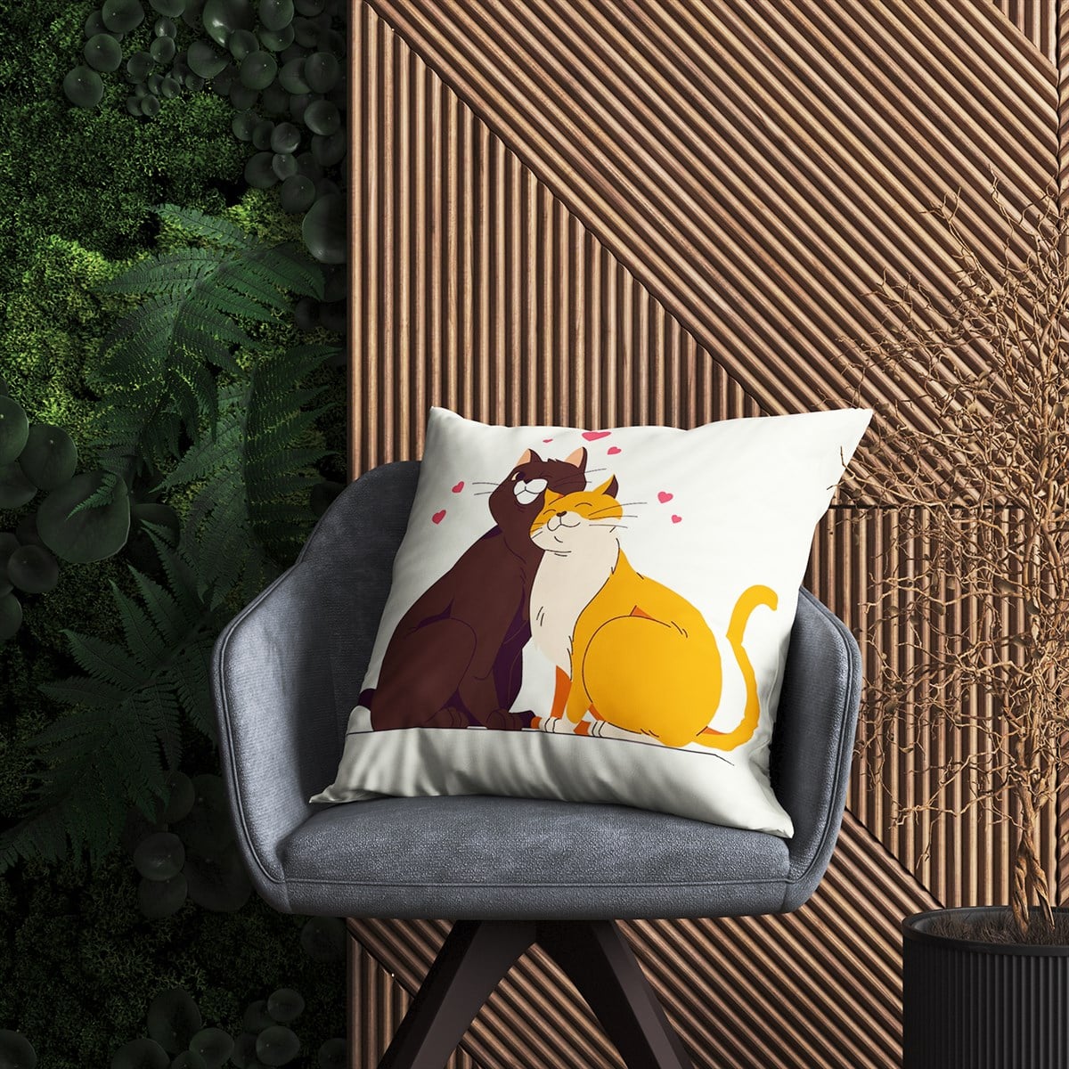 Evdek Sweet Animals Kırlent Kılıfı Ds3 45x45 Cm