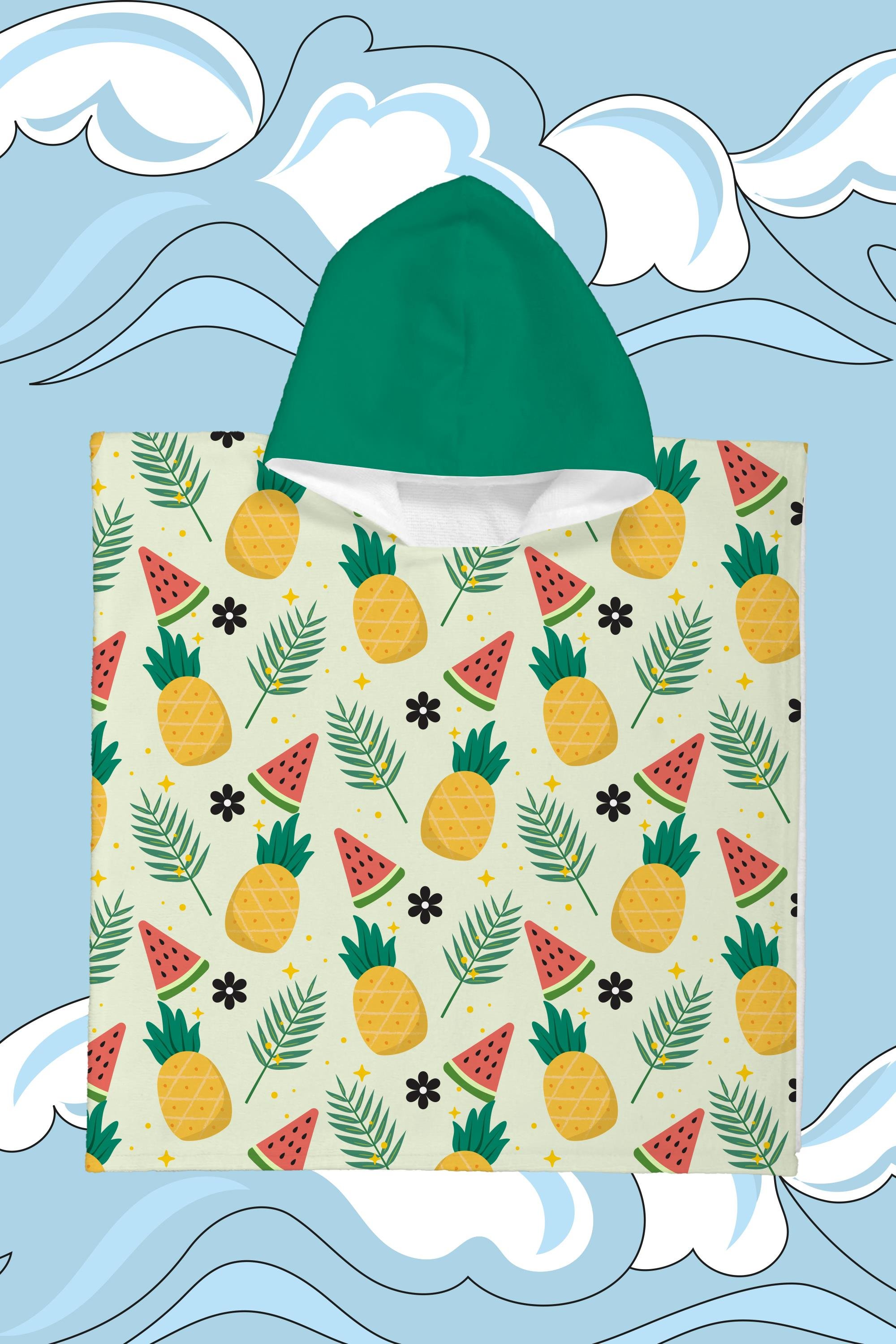 Evdek Tropical Çocuk Panço Plaj Havlusu