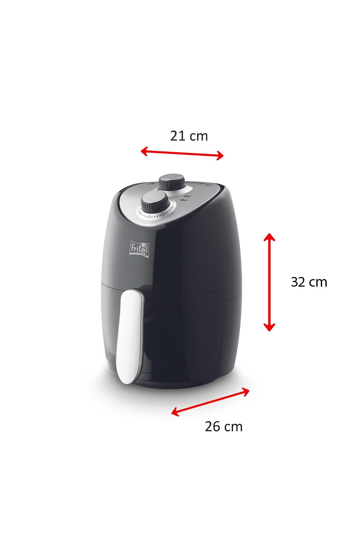 Fritel Airfryer My Snactsatsic Airfryer 600Gr 1000W