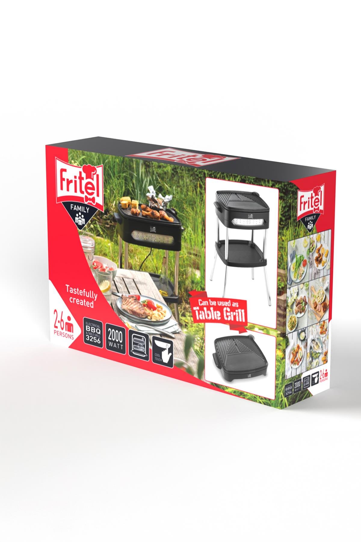 Fritel Ayaklı & Kapaklı Elektrik Barbekü 2000W