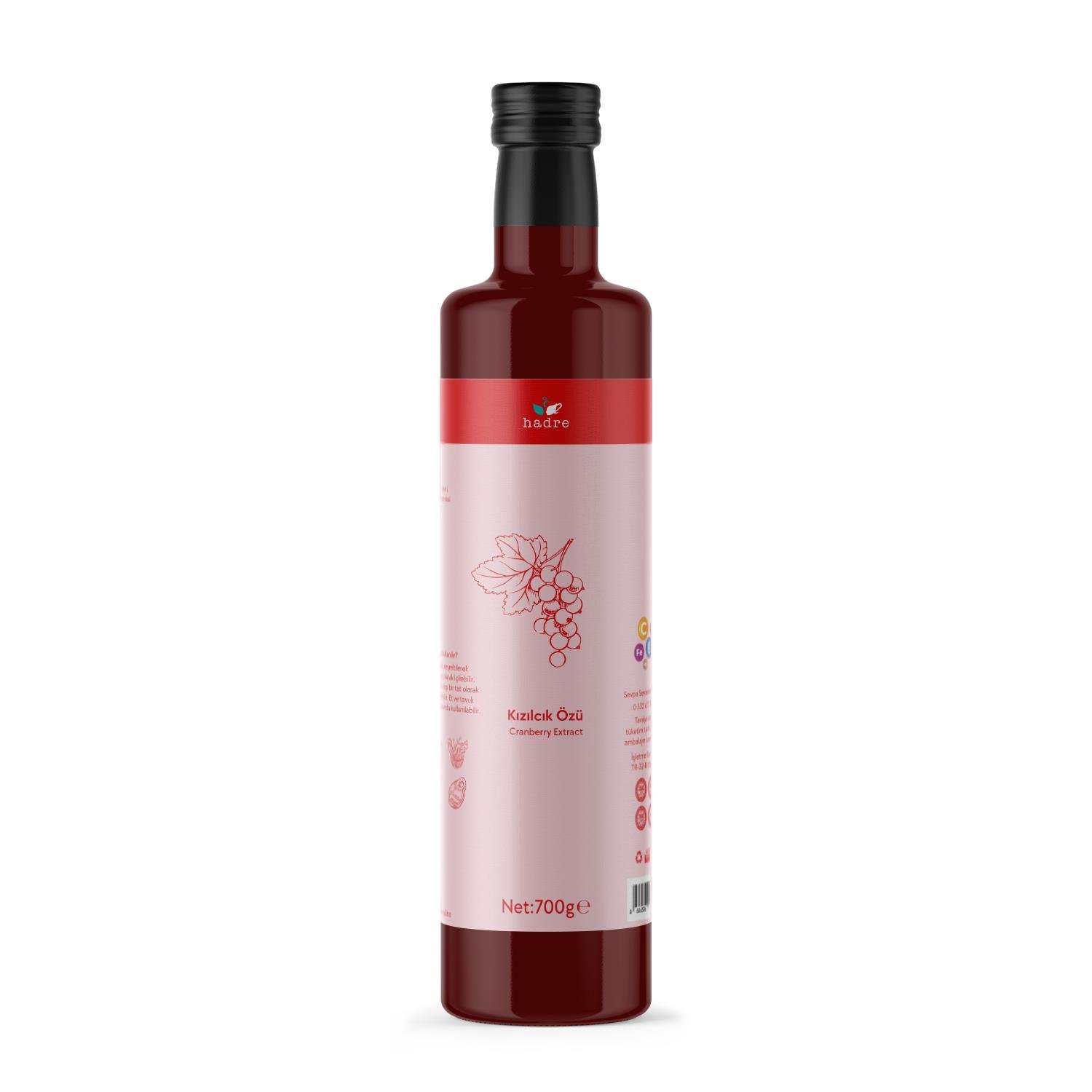 Hadre Kızılcık Özü (Cranberry Extract) 700g