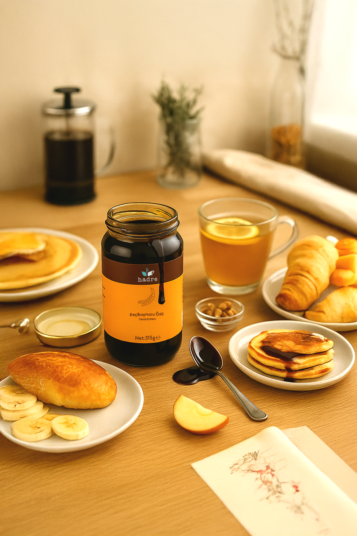 Hadre Soğuk Sıkım Keçiboynuzu Özü (Carob Extract) 315g