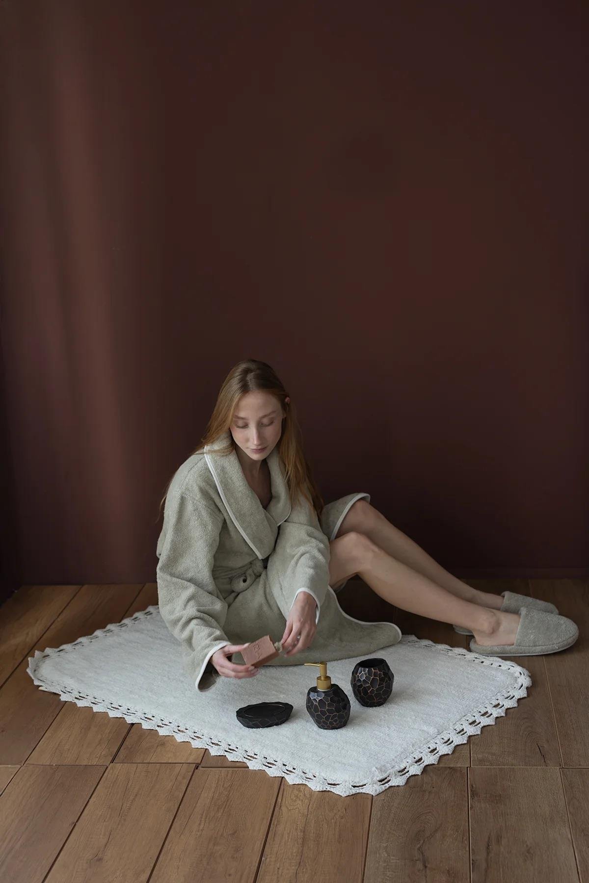 İrya Allesi Kadın Pamuk Bornoz Mint L/XL