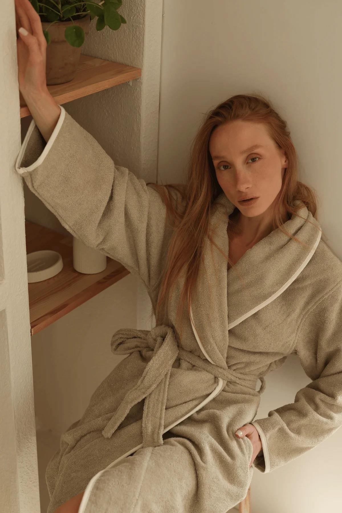 İrya Allesi Kadın Pamuk Bornoz Mint L/XL