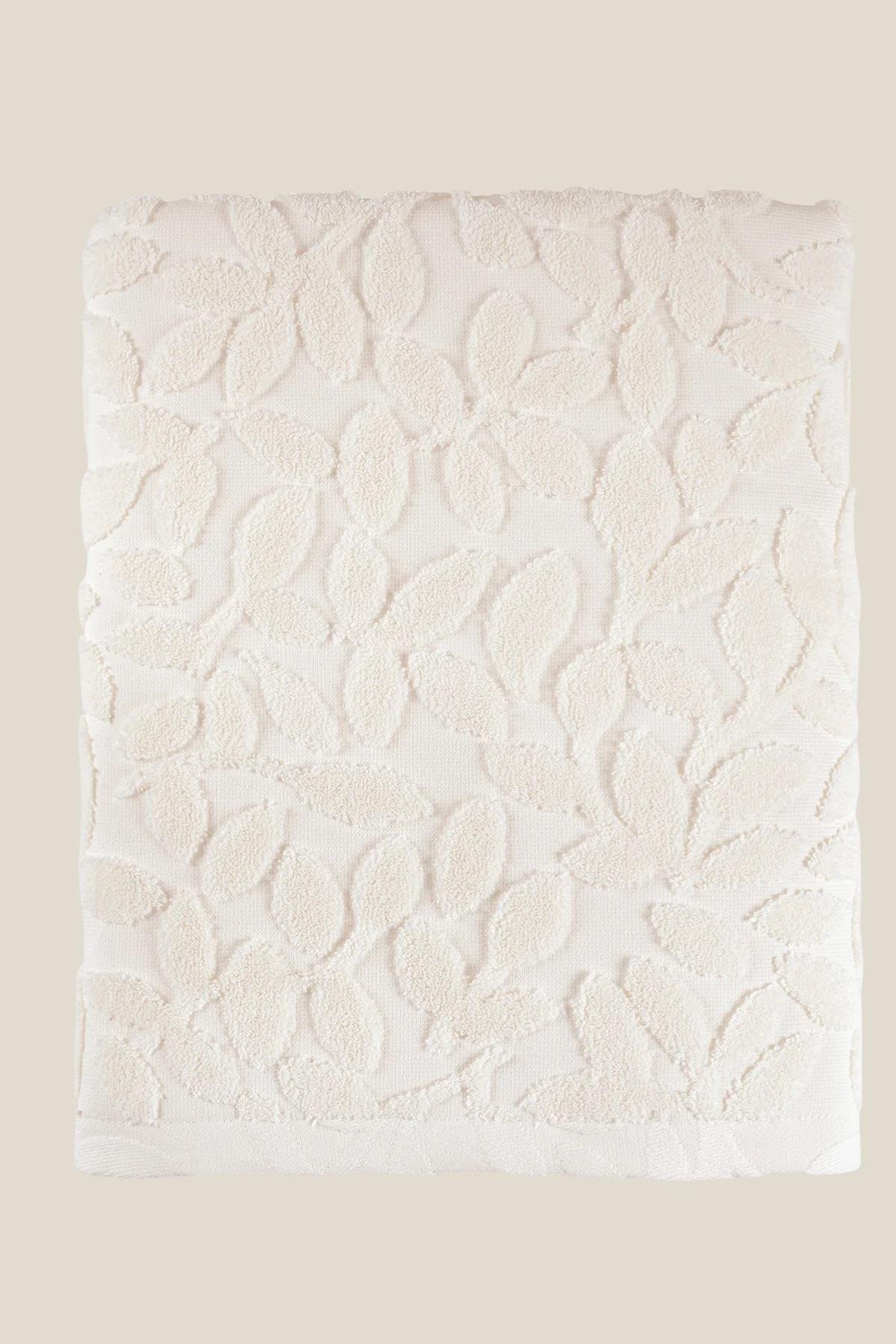 İrya Allesi Pamuk Banyo Havlusu Krem 90x150 Cm