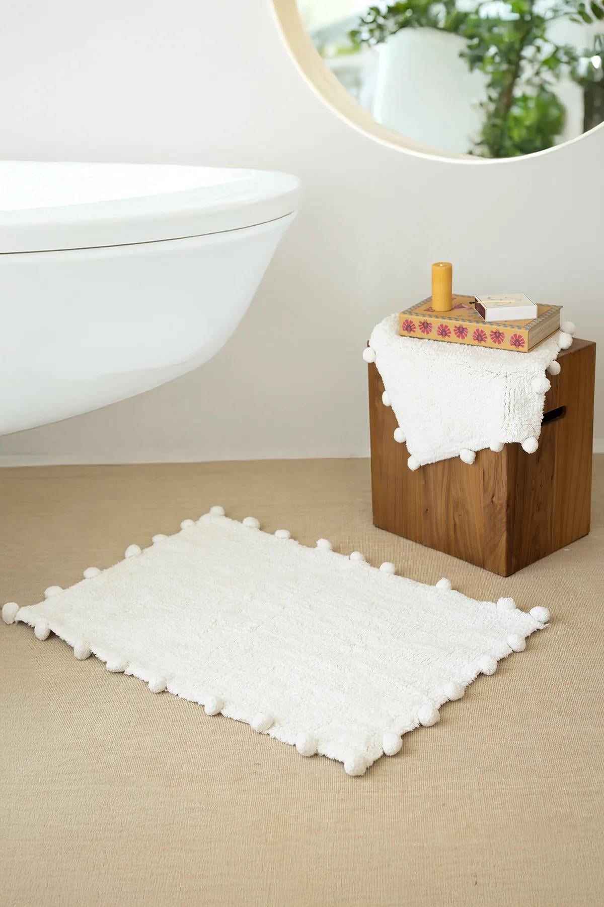 İrya Alya Banyo Paspası Ekru 40x60+60x90 Cm