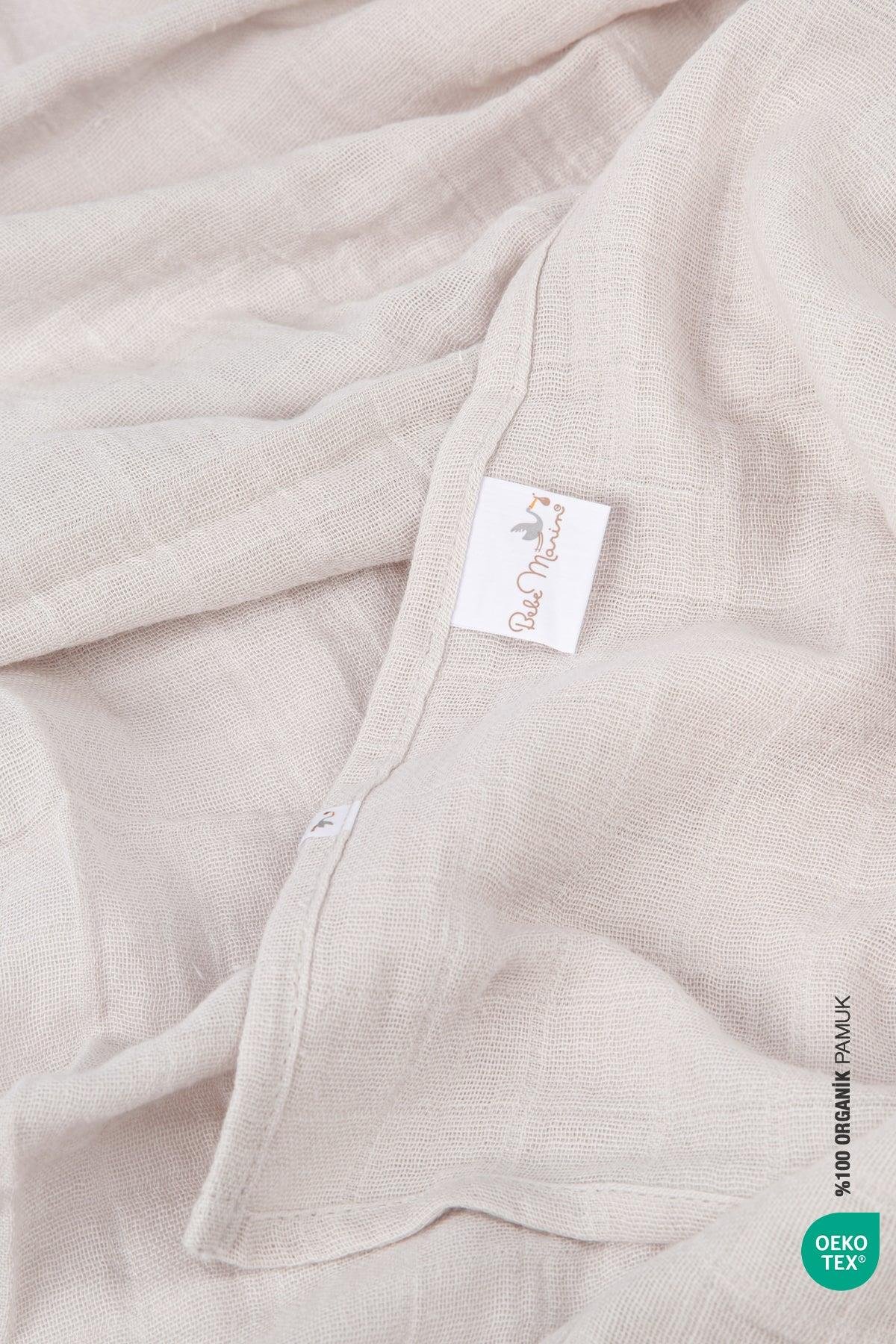 İrya Bebemarin Çok Amaçlı Müslin Örtü Bej 120x120 Cm