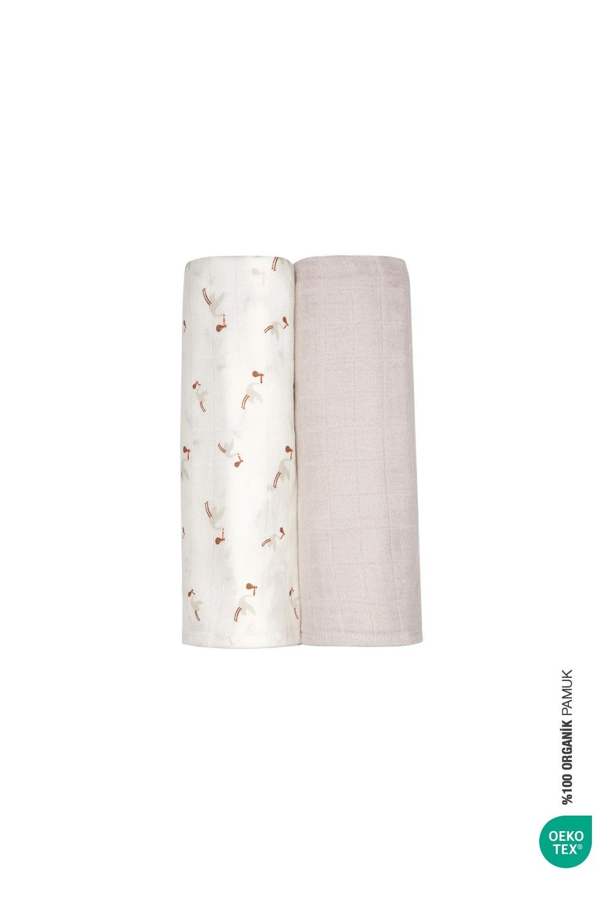 İrya Bebemarin Çok Amaçlı Müslin Örtü Bej 120x120 Cm