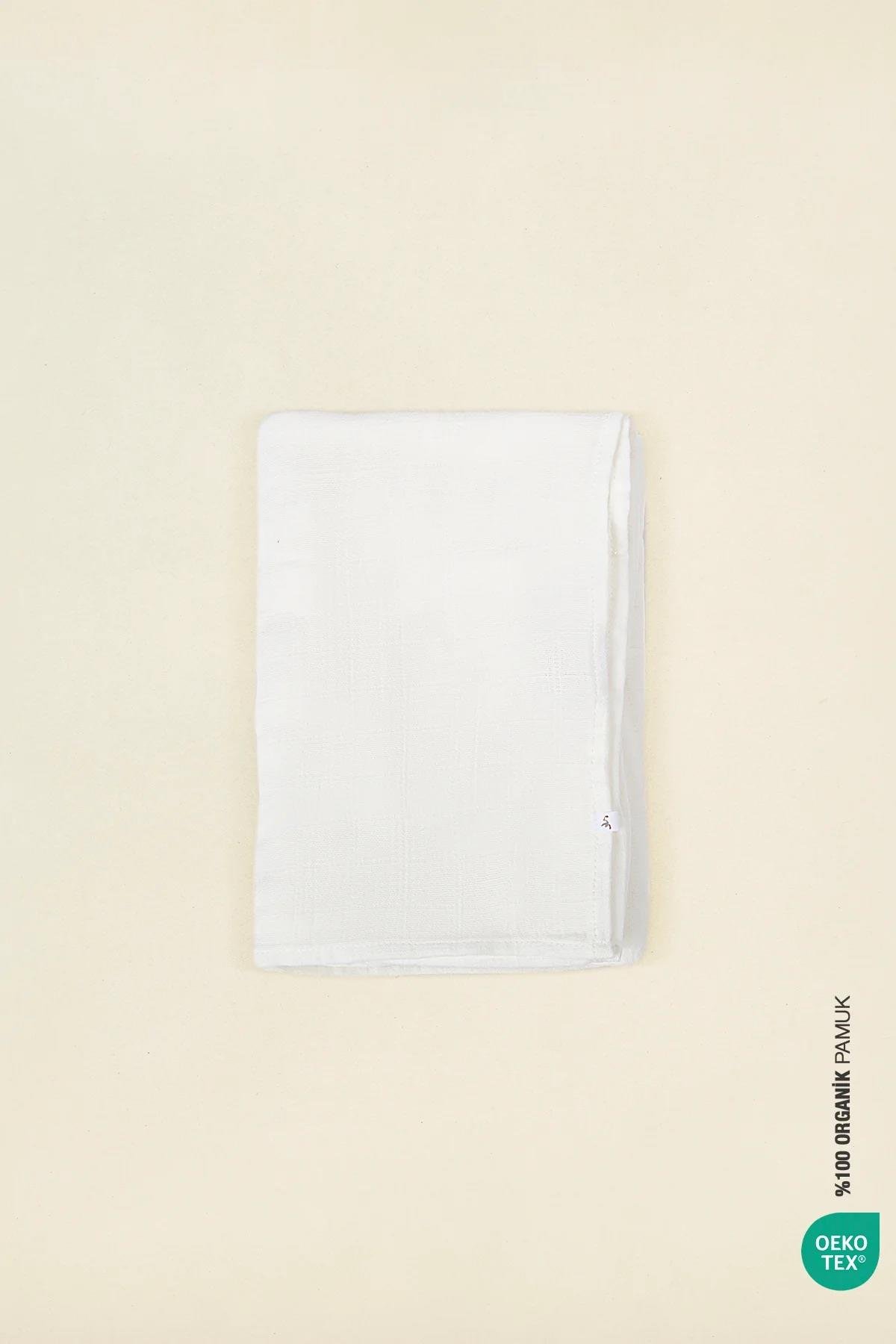 İrya Bebemarin Çok Amaçlı Müslin Örtü Beyaz 120x120 Cm