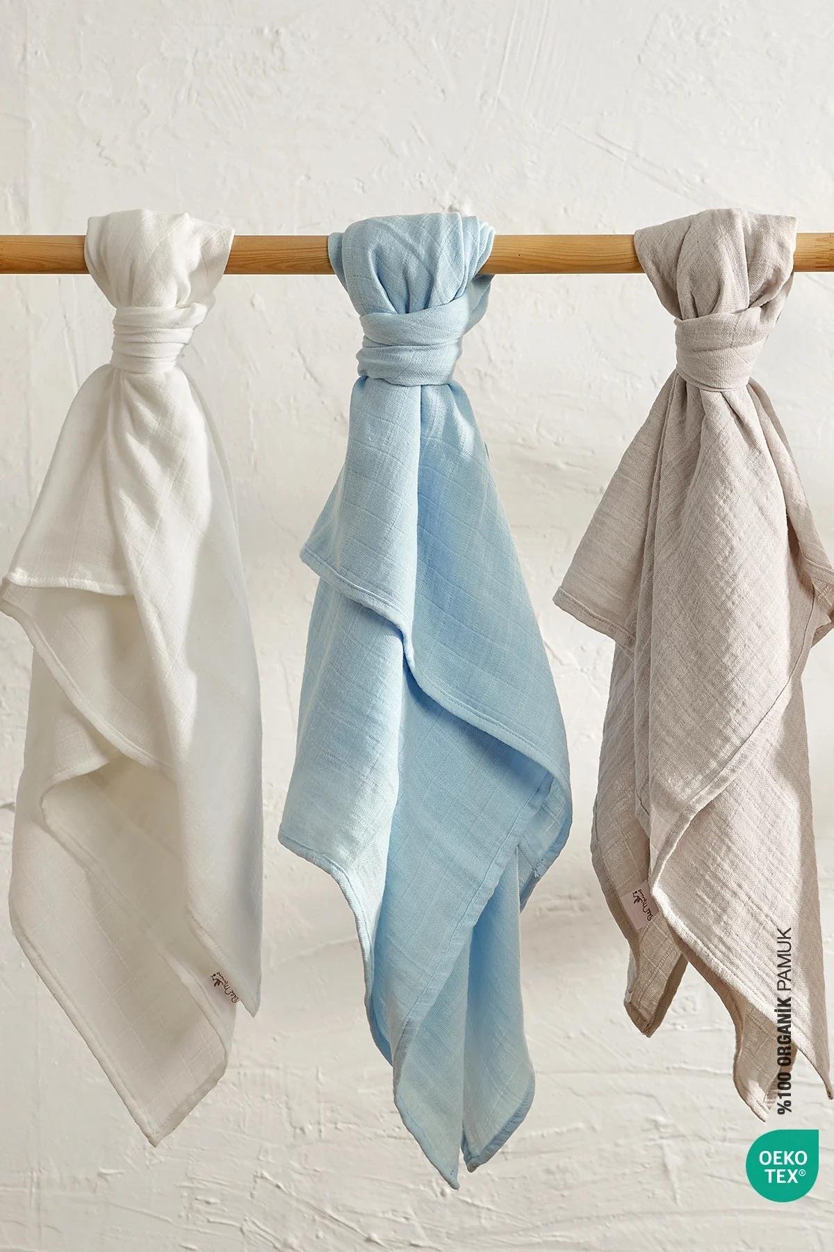 İrya Bebemarin Çok Amaçlı Müslin Örtü Beyaz 120x120 Cm