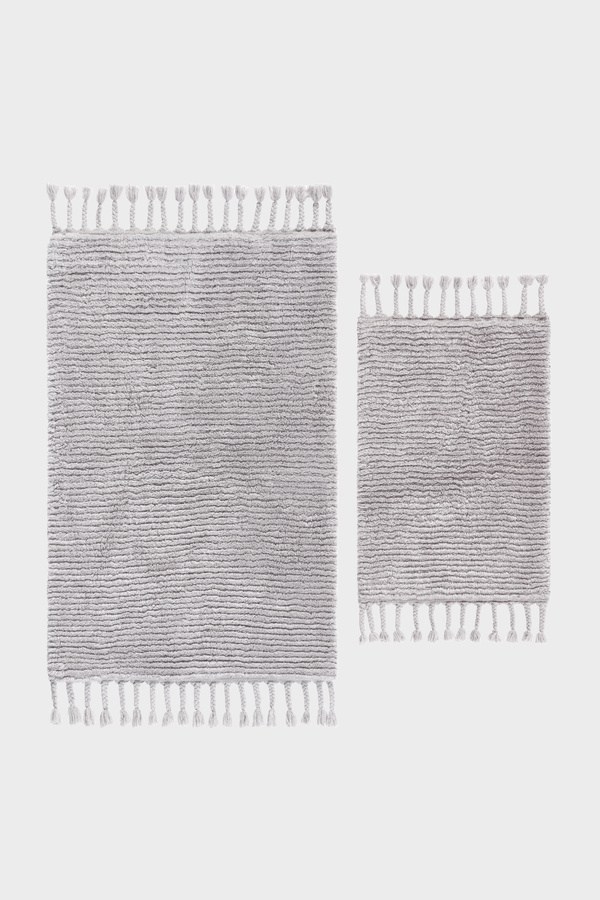 İrya Belina Banyo Paspası Küllü Gri 40x60+60x90 Cm - 202602109