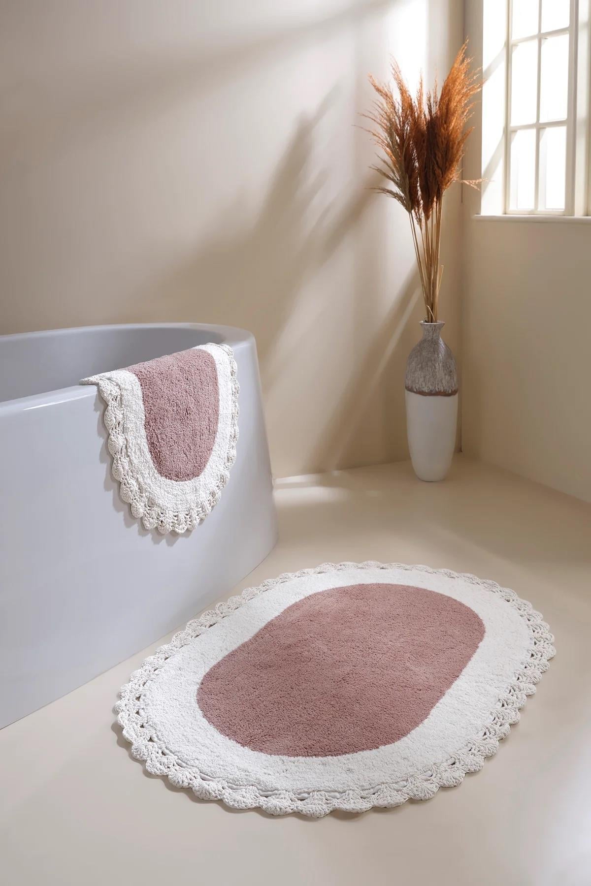 İrya Bianca Banyo Paspası Krem 40x60+60x90 Cm