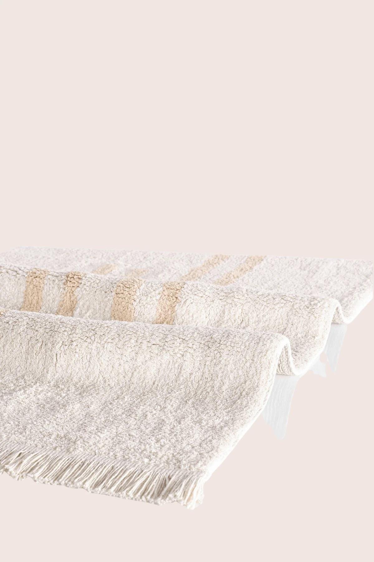 İrya Bound Banyo Paspası Kırık Beyaz 70x120 Cm