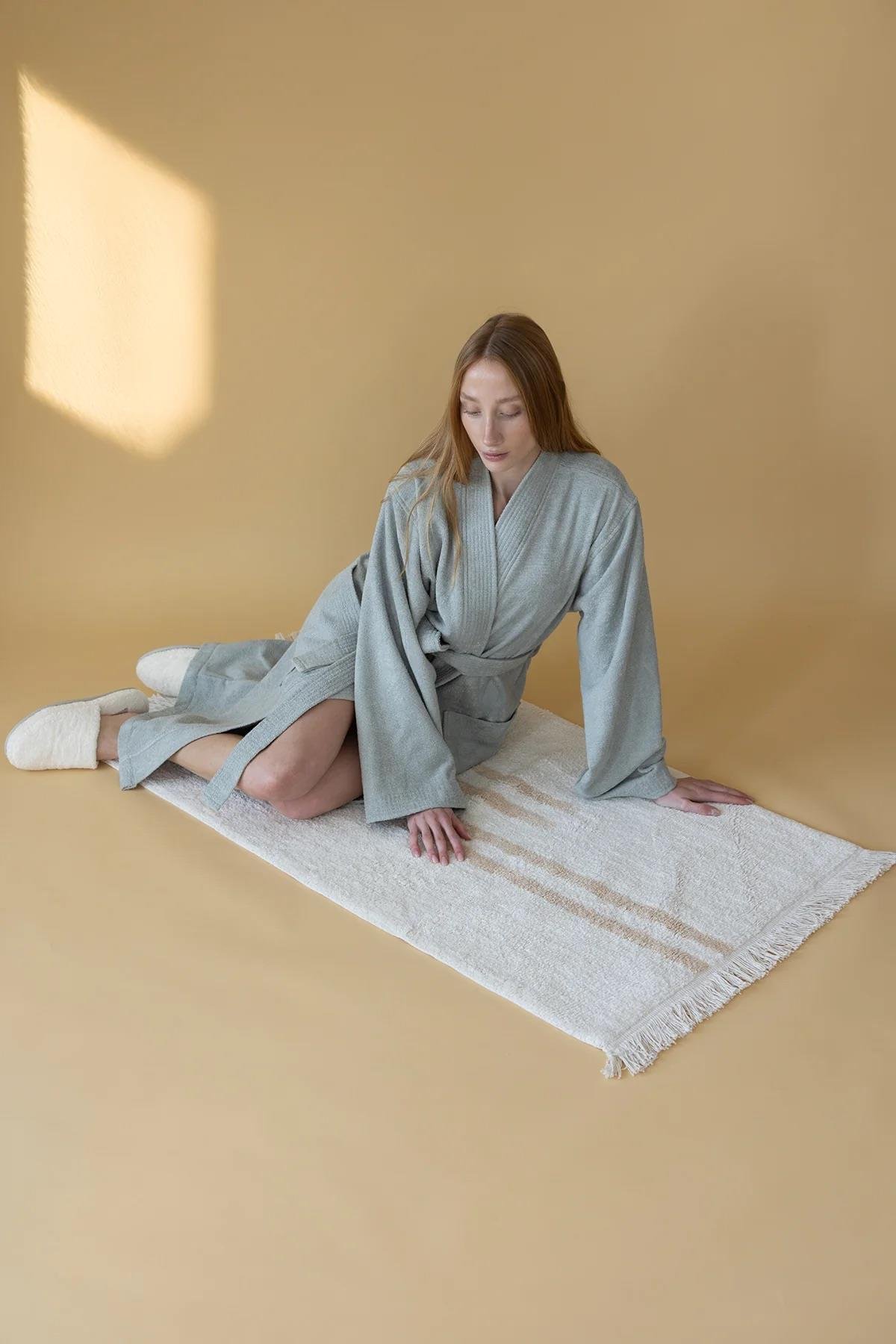 İrya Bound Banyo Paspası Kırık Beyaz 70x120 Cm