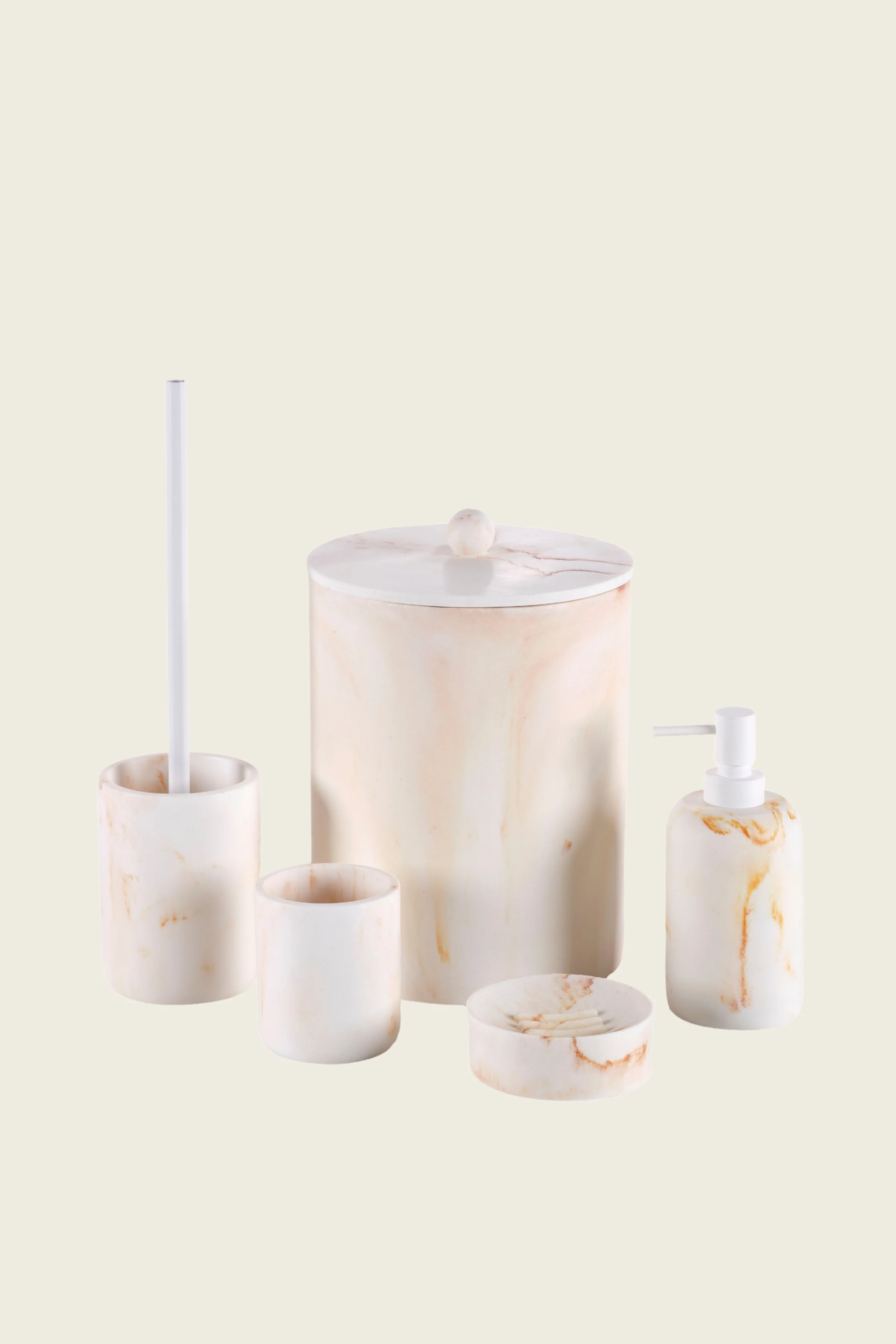 İrya Cloud Banyo Aksesuar Seti 5 Parça Bej - 10230845