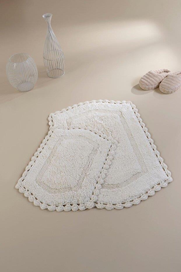 İrya Dale Banyo Paspası Ekru 40x60+60x90 Cm - 135063908