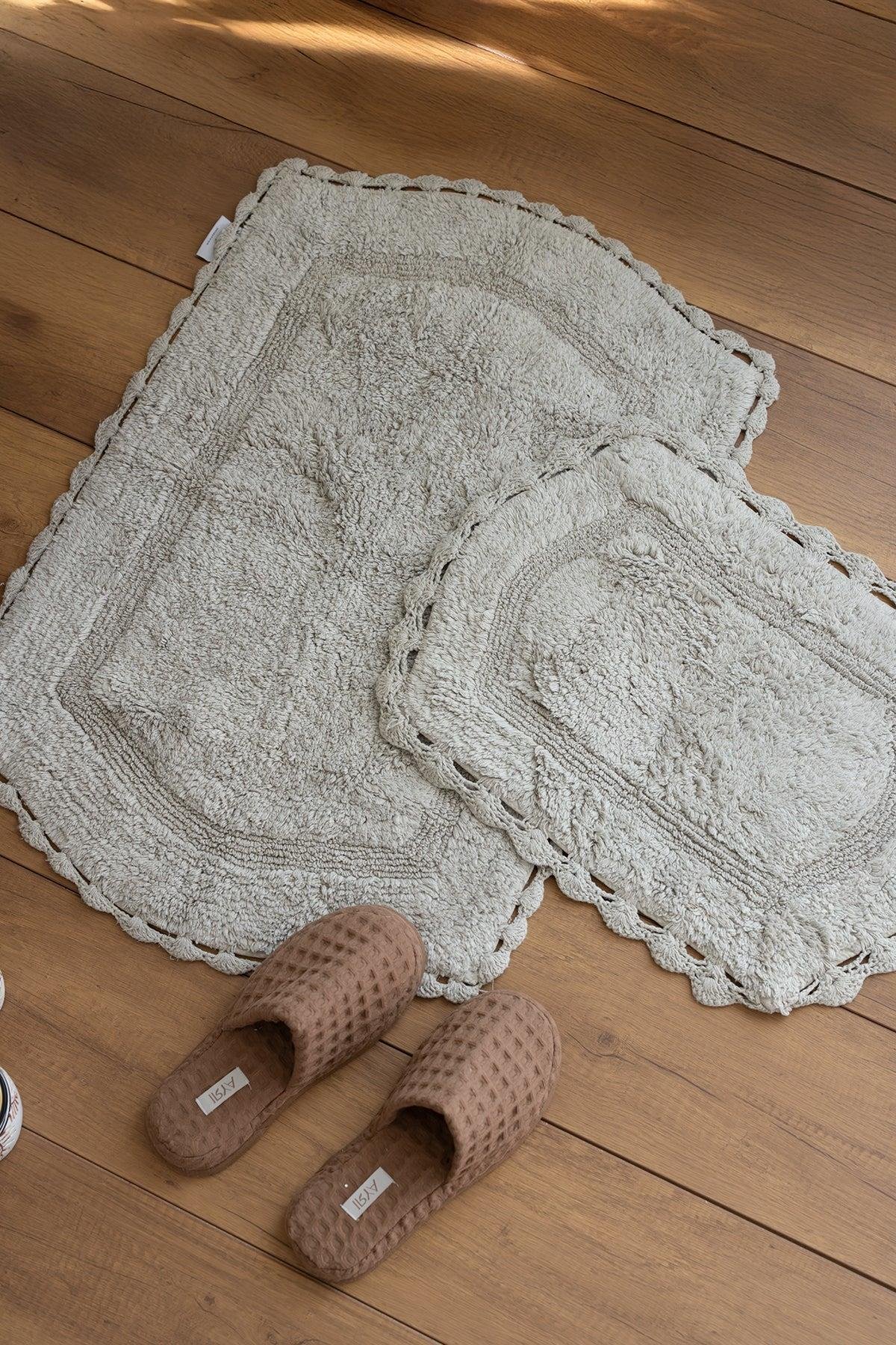 İrya Dale Banyo Paspası Gri 40x60+60x90 Cm
