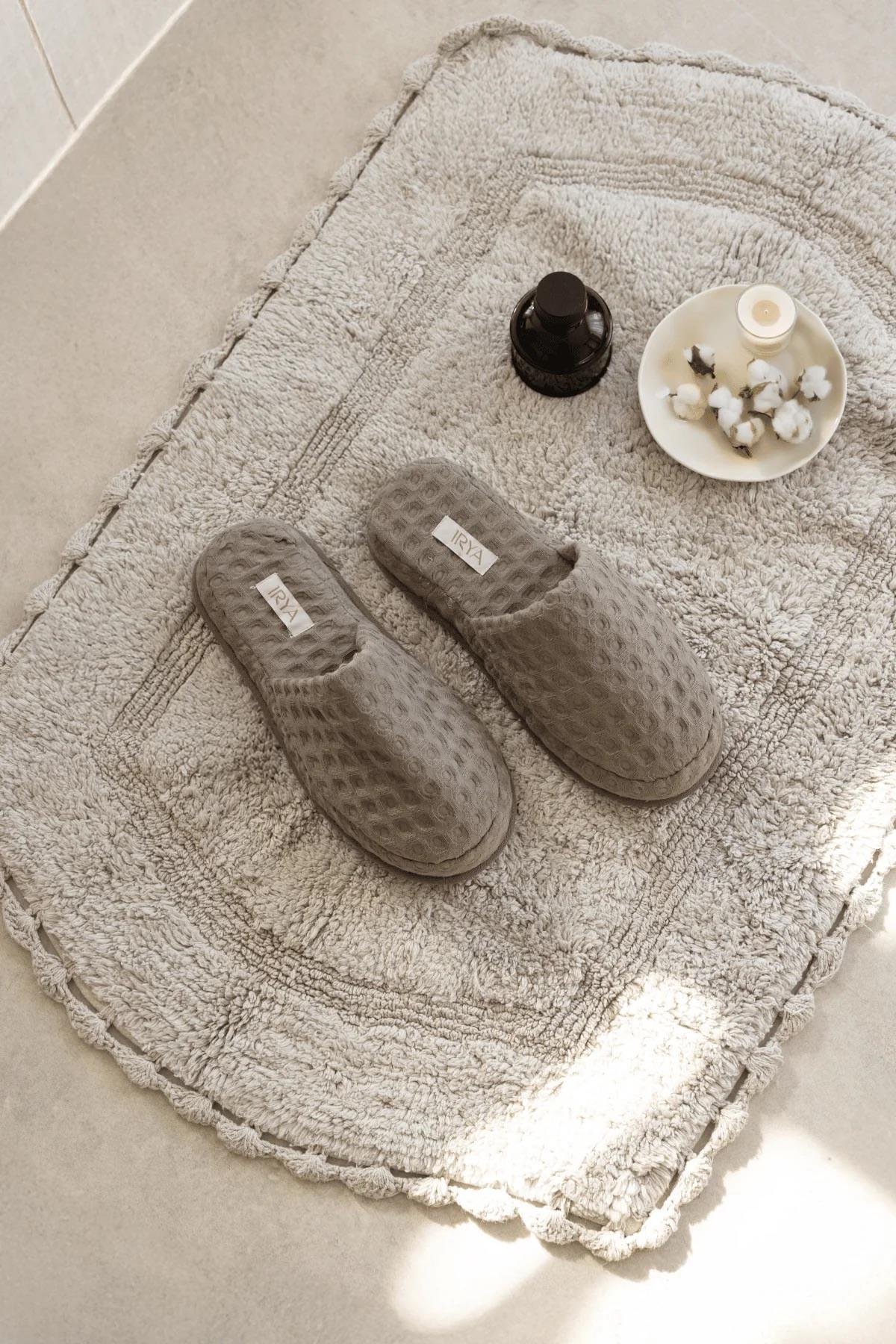 İrya Dale Banyo Paspası Gri 40x60+60x90 Cm