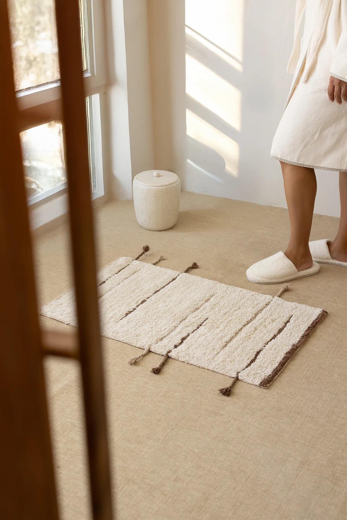 İrya Earth Banyo Paspası Kahve 60x100 Cm