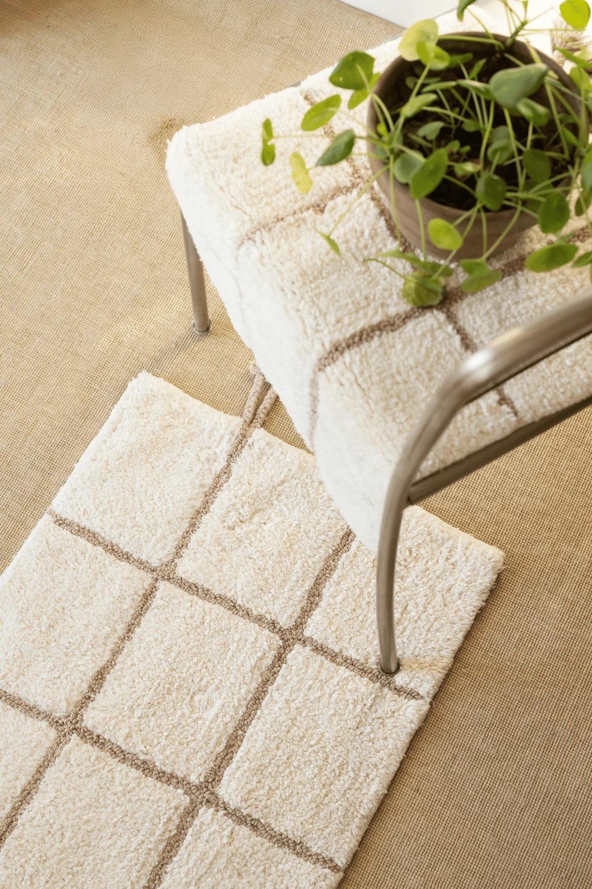 İrya Elani Banyo Paspası Bej 40x60+60x90 Cm