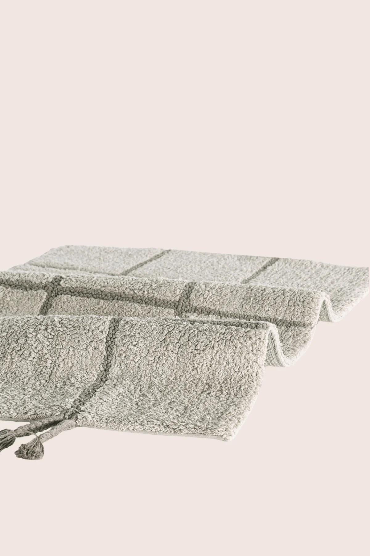 İrya Elani Banyo Paspası Yeşil 40x60+60x90 Cm